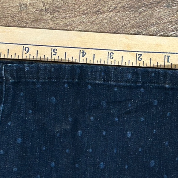 NYDJ Jeans Straight Leg Lift x Tuck Denim Tone on Tone Dots Size 16W Excellent - Picture 11 of 11